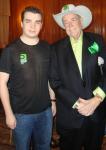 Chris Moorman and Doyle Brunson during the press conferance revealing Chris as the newest Brunson 10 member (Dorchester hotel)<br>
